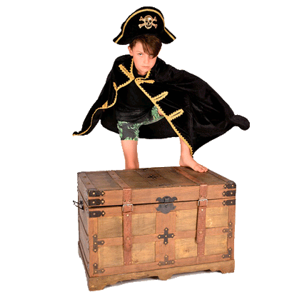 Den Goda Fen utkledning, Pirathatt og kappe - Str. 3-8 år