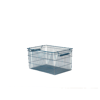 ferm Living trådkurv, Cala Stackable Baskets, Sett med 2 stk. - Dark Blue