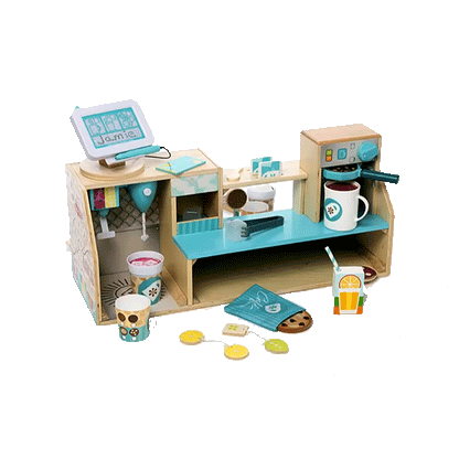 Melissa &amp; Doug Lekemat i tre, Barista kaffebar - 35 deler