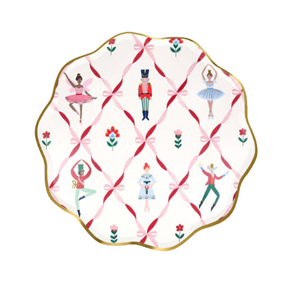 Middagstallerkener med motiv fra Nøtteknekkeren-balletten