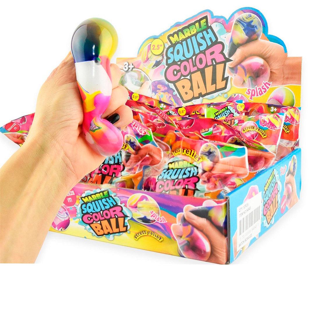 Robetoy Ball squeeze marble, 4 ass. farger