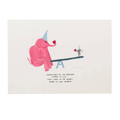 Nephthys Illustrated plakat, Smallest Things in life - A4 format