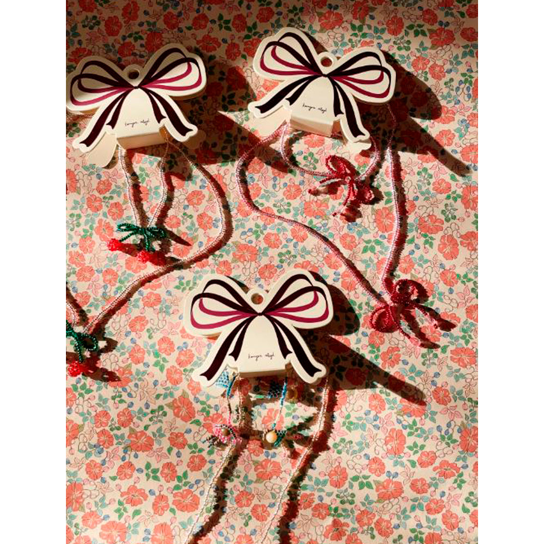 Konges Sløjd Smykkesett, Perlehalskjede og armbånd - Mellow Rose/ Rio red