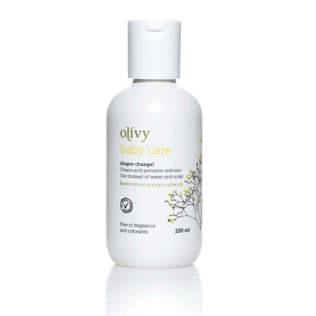 Olivy Baby Care til bleieskift, 100 ml.