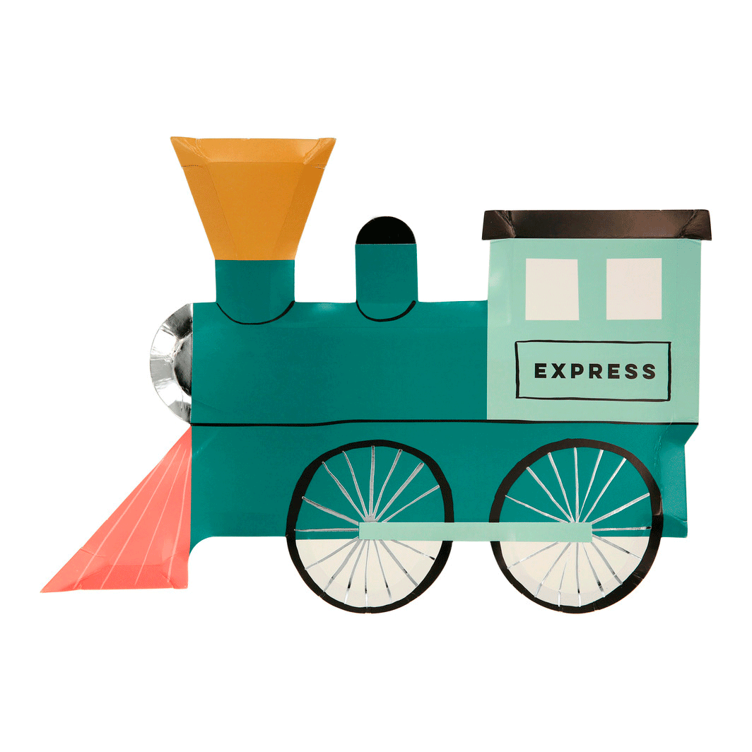 Meri Meri papptallerken, Tog - 8 stk.