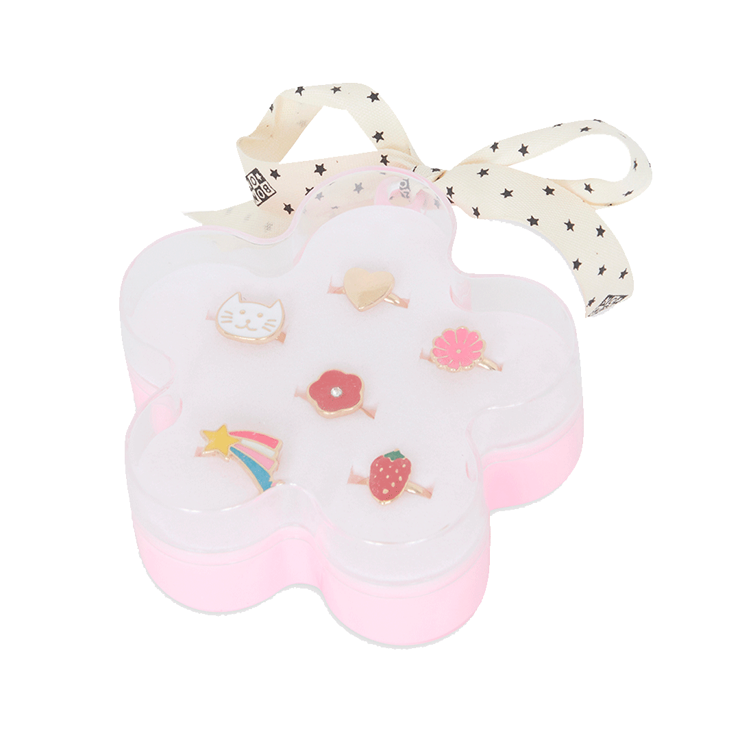 Bonton ringer til barn i blomstereske