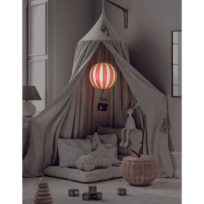 LED Luftballong, Blue stars - 18 cm