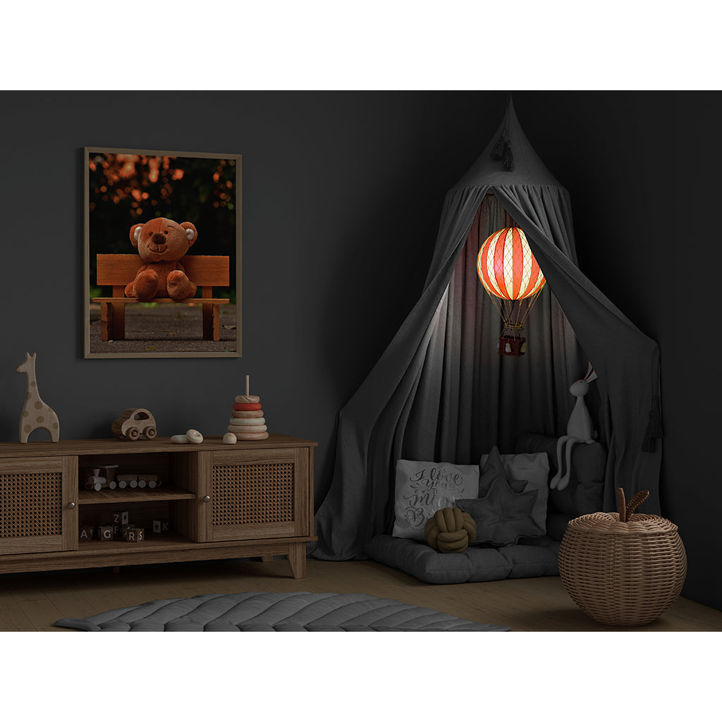 LED Luftballong, Royal Aero pink - 32 cm