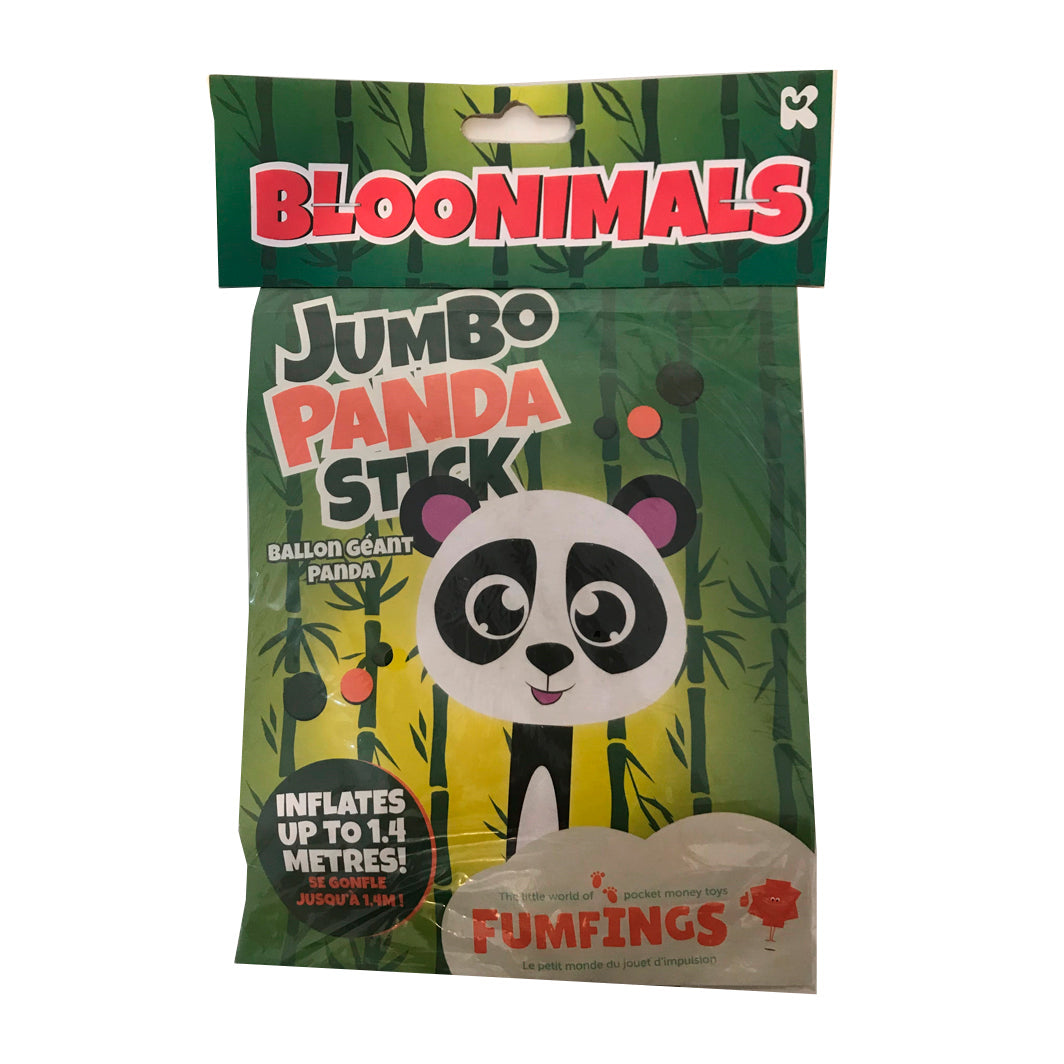 Keycraft jumbo panda stick, blås-opp - 140 cm