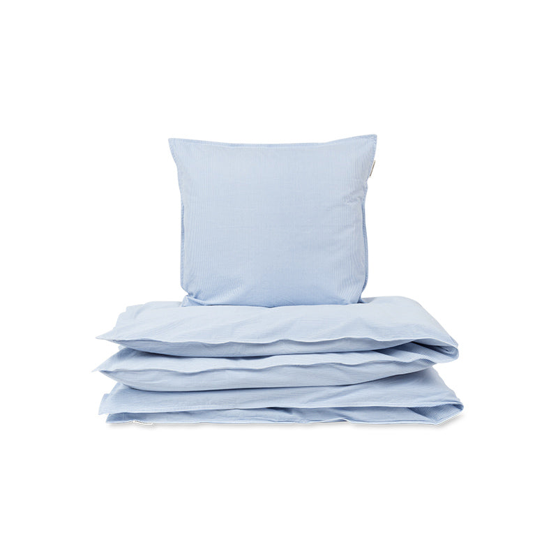 Studio Feder juniorsengetøy, økologisk percale - Milk Stripe