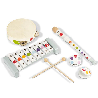 Janod musikkinstrumenter, sett med 5 deler - confetti