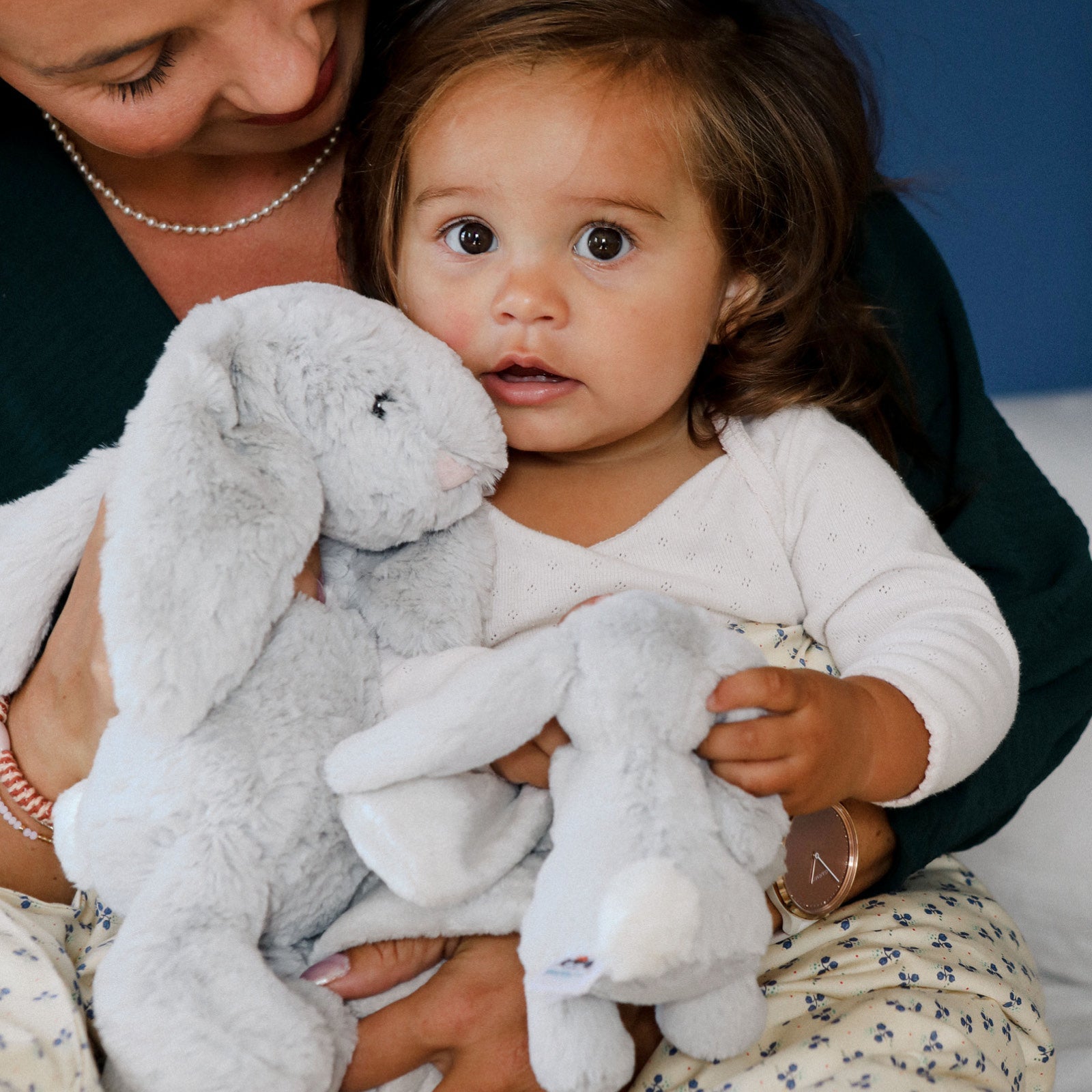 Jellycat bamse, Bashful grå kanin – 31 cm