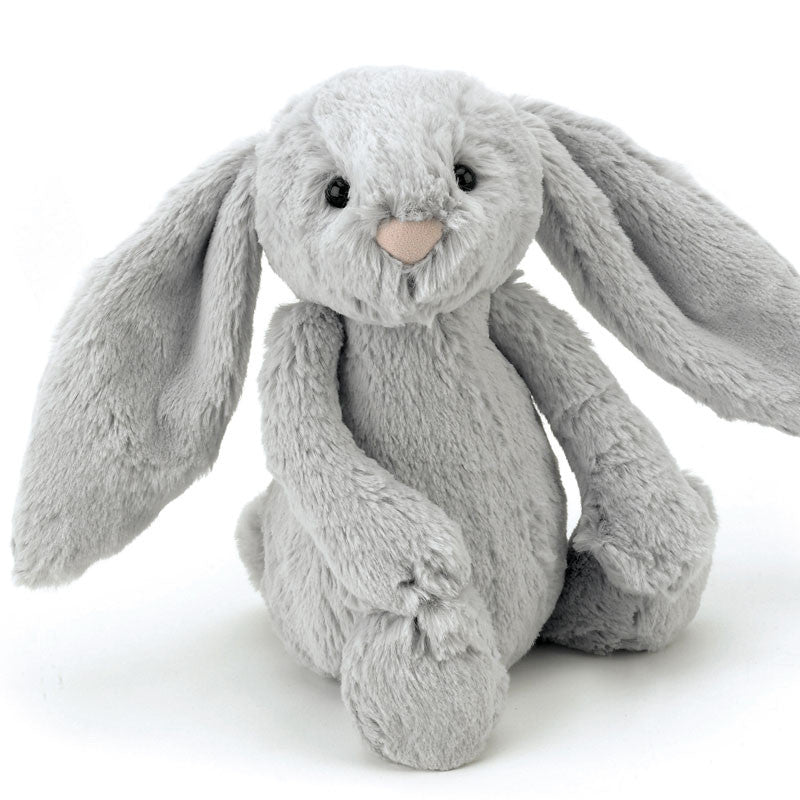 Jellycat Bamse, Bashful kanin, grå - 18 cm