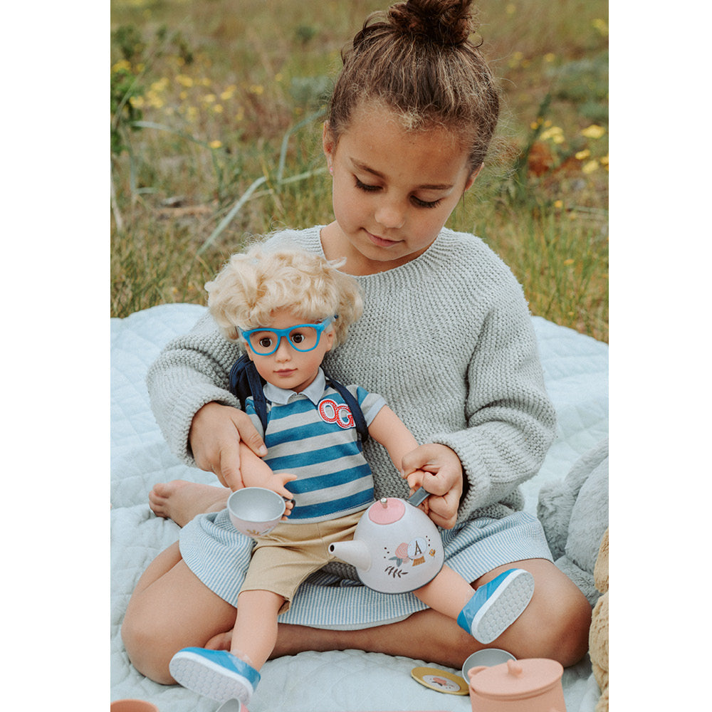 Moulin Roty koffert med tesett, 14 deler - Les Parisiennes