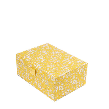 Bon Dep smykkeskrin med Liberty print, Square - Capel yellow