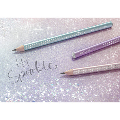 Faber-Castell, Jumbo sparkle blyant - Rose metallic