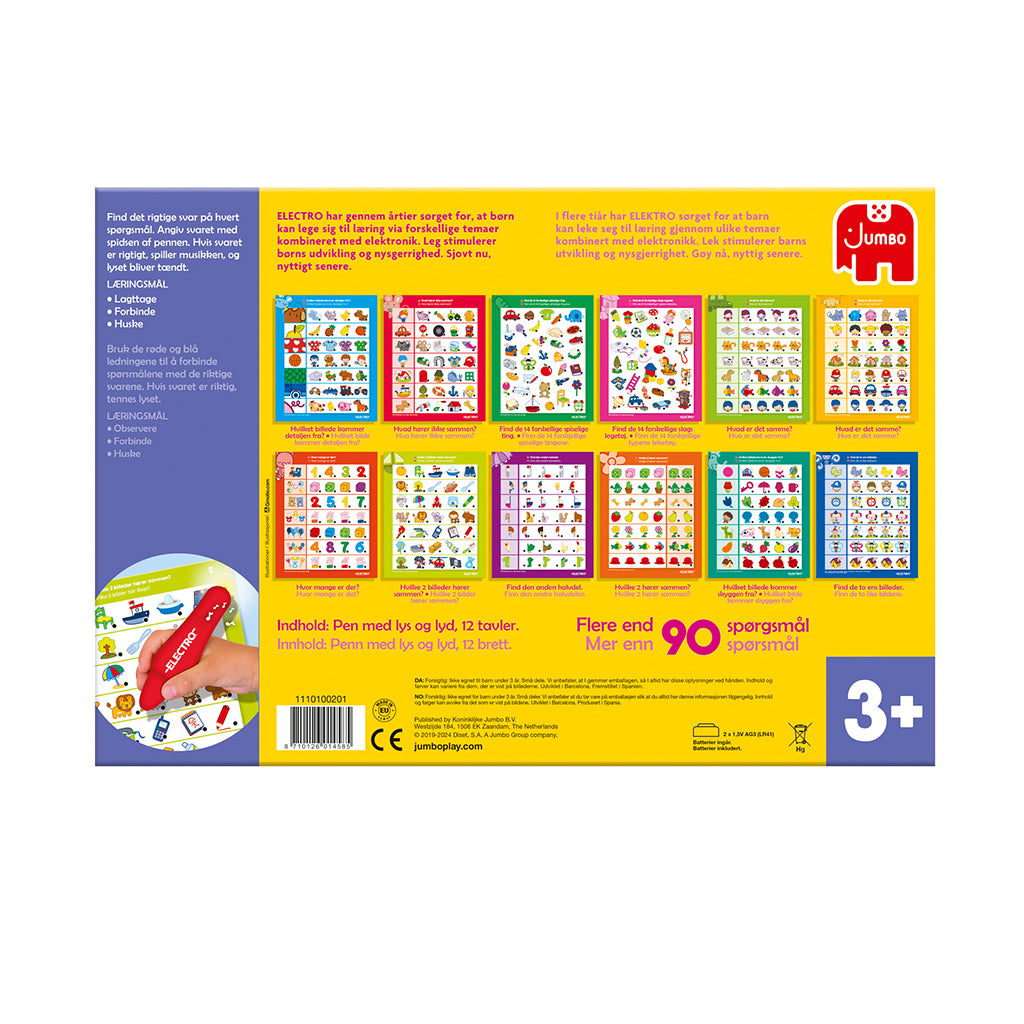 Jumbo Electro Logisk tenkning, lek og lær (Dansk og Norsk)