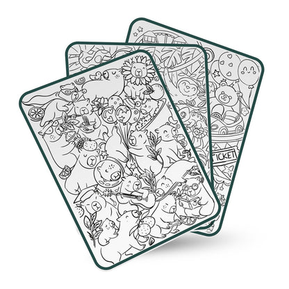 Kidywolf Kidydraw, tegnebrett med lys og maler - Melí Meló