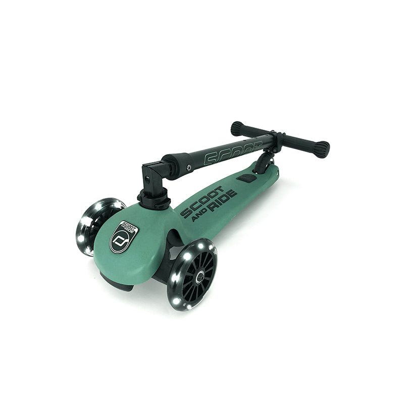 Scoot and Ride Highway Kick 3, sparkesykkel - LED Forest