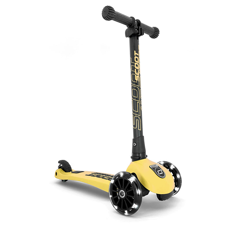 Scoot and Ride Highway Kick 3, løbehjul - LED Lemon 