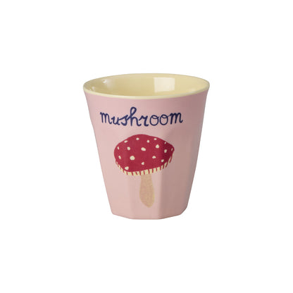 Rice melamin kopper, Pink ABC print, 6-pak - Lille