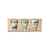 Rice melamin kopper, 6-pak, Blue ABC print - Lille