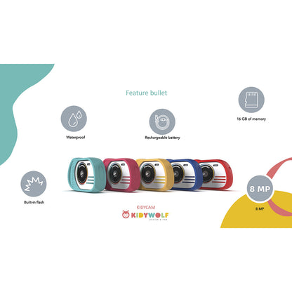 Kidycam barnekamera, 32 GB, vanntett - Oransje