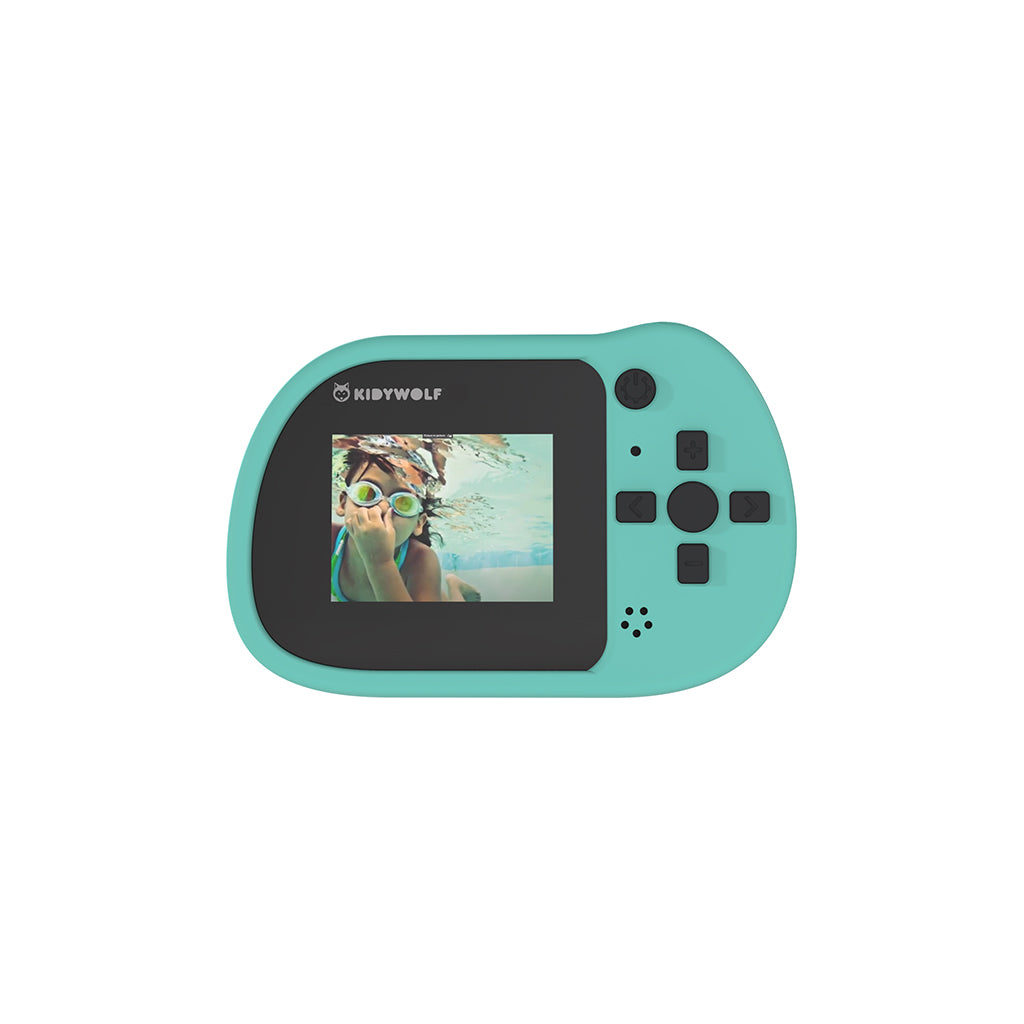Kidycam barnekamera, 16GB, vanntett - Cyan
