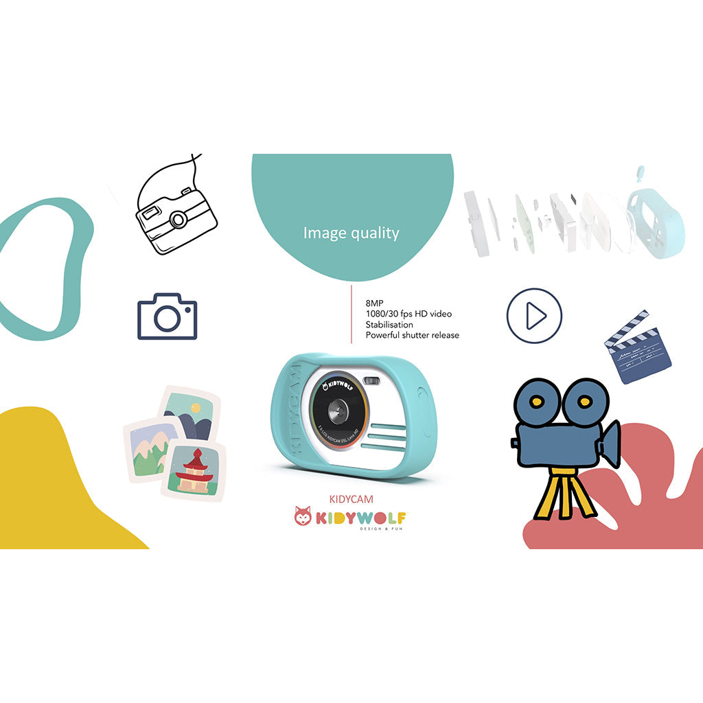 Kidycam barnekamera, 16GB, vanntett - Pink