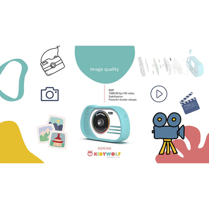 Kidycam barnekamera, 16GB, vanntett - Pink