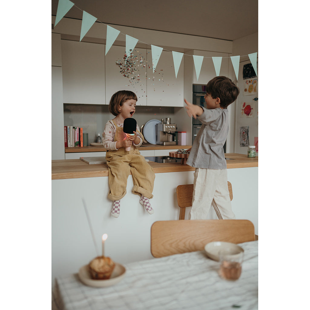 Kidymic Alt-i-én Mikrofon til Karaoke og Musikalske Opplevelser, Blue