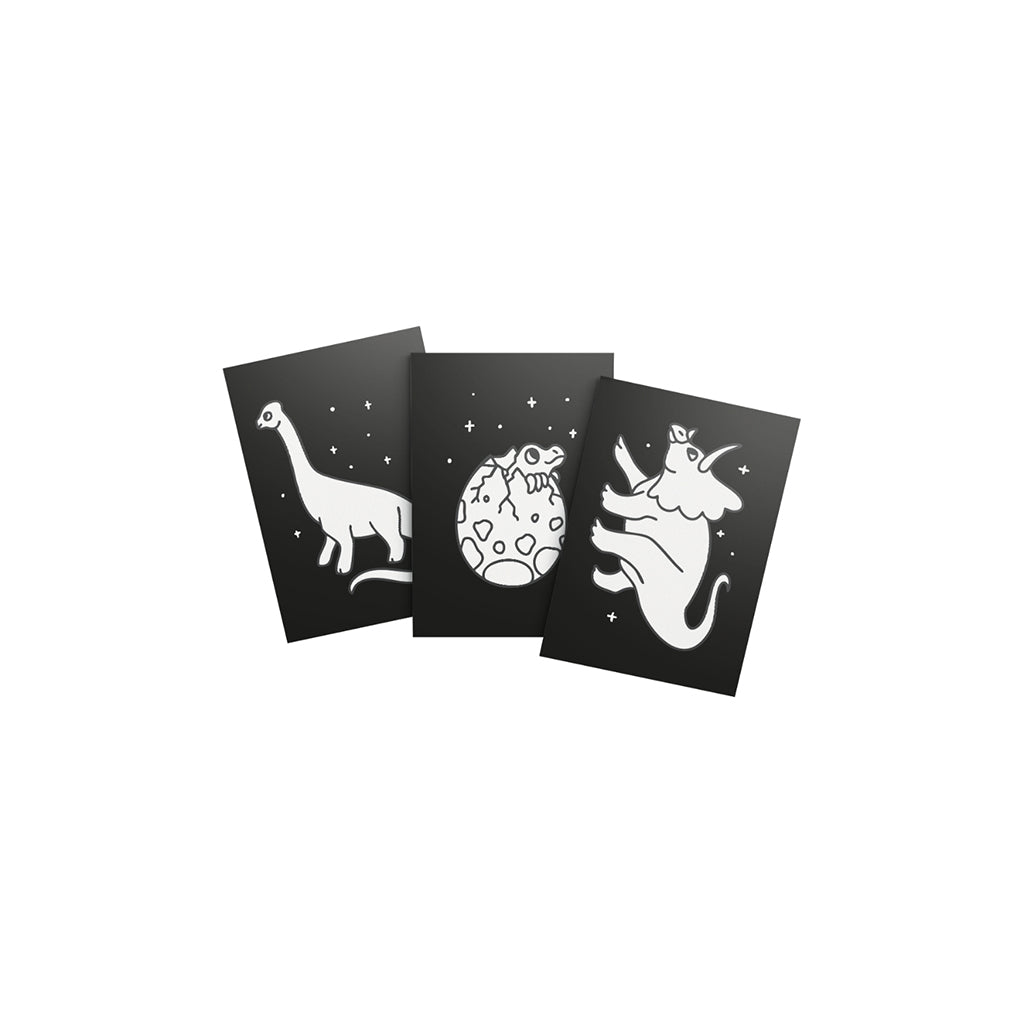 Kidyneon, DIY selvlysende bilder med grønn neontråd - Dinosaur