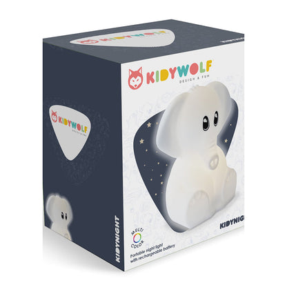 Kidynight, oppladbar nattlampe - Elefant