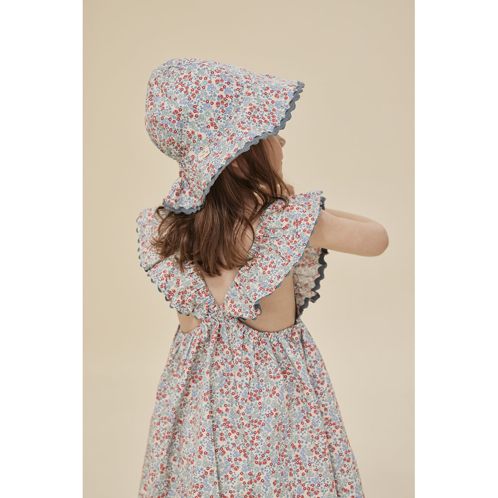 Konges Sløjd Verbena solhatt, Bibi Blue - str. 3 mnd.- 4 år