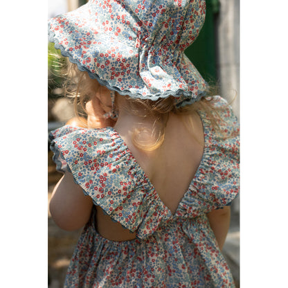 Konges Sløjd Verbena solhatt, Bibi Blue - str. 3 mnd.- 4 år