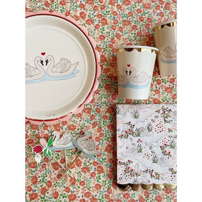 Konges Sløjd pappkrus, Swan - 8 stk.