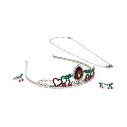 Konges Sløjd smykkesett med diadem, Pink