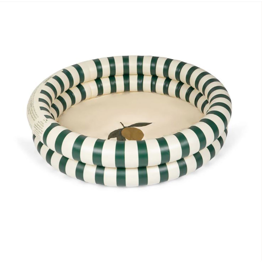 Konges Sløjd badebasseng; Ø: 90 cm - Green stripe