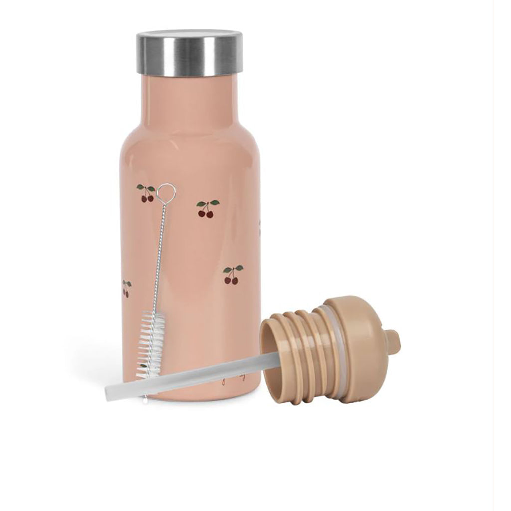 Konges Sløjd Termoflaske, Cherry pink – 1 flaske, 2 lokk