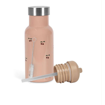 Konges Sløjd Termoflaske, Cherry pink – 1 flaske, 2 lokk
