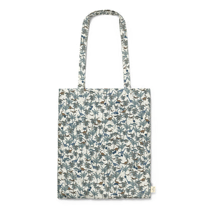 Konges Sløjd voksensengetøy, økologisk, GOTS - Dino blue