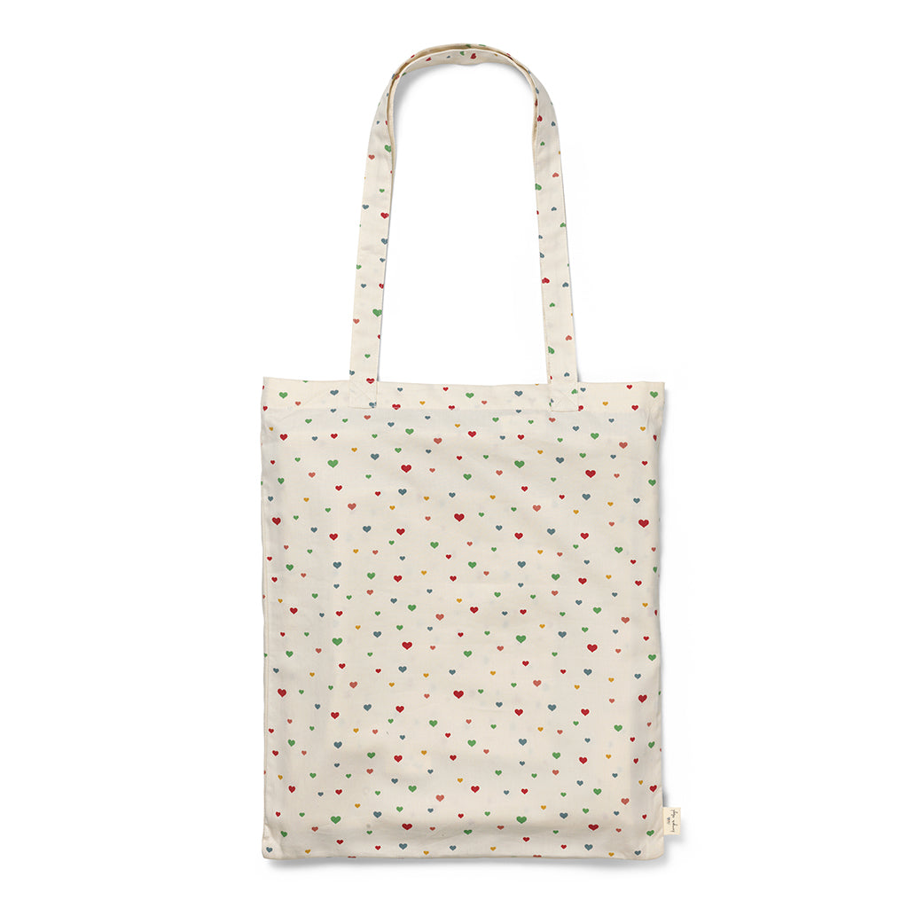 Konges Sløjd juniorsengetøy, økologisk GOTS - Multi hearts