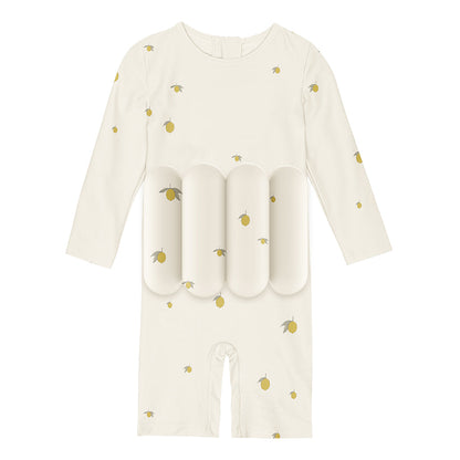 Konges Sløjd badedrakt, heldrakt m avtakbare flyteblokker, Lemon - str. 9 mdr. - 4 år