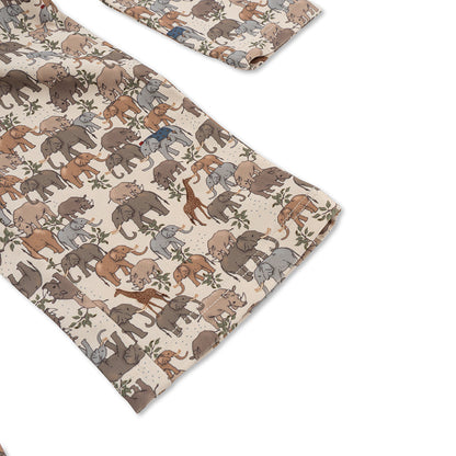 Konges Sløjd badedrakt, heldrakt m avtakbare flyteblokker, Safari - str. 9 mdr. - 4 år