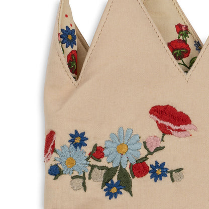 Konges Sløjd Birthday crown, stoffkrone m. filttal, Flower - 1-10 år