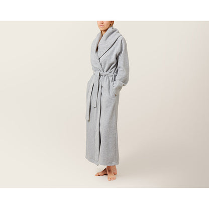 Karmameju badekåpe i fleece, lysegrå - str. XS-L