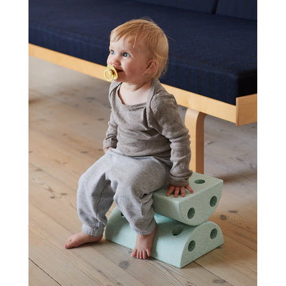 Modu Stool, Barneskammel, aktivitetsmøbel i skum - Ocean mint