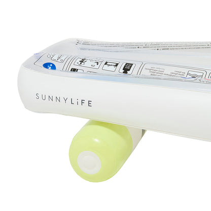 Sunnylife luftmadrass, skateboard - blue/lime - Fra 6 år