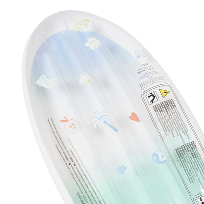 Sunnylife luftmadrass, skateboard - blue/lime - Fra 6 år