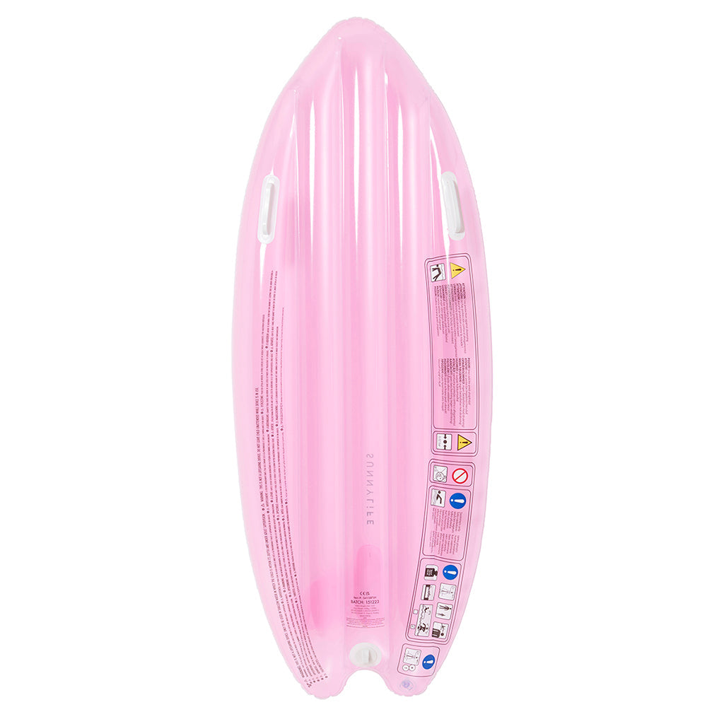 Sunnylife luftmadrass, Surboard float summer sherbet bubblegum pink - Fra 6 år